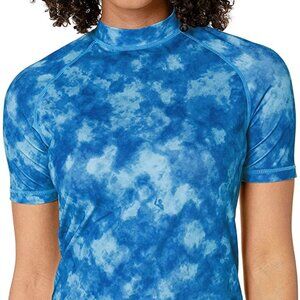 Kanu Surf Women's Plus-Size UPF 50+ Active Rashguard & Workout Top, Blue, 1X